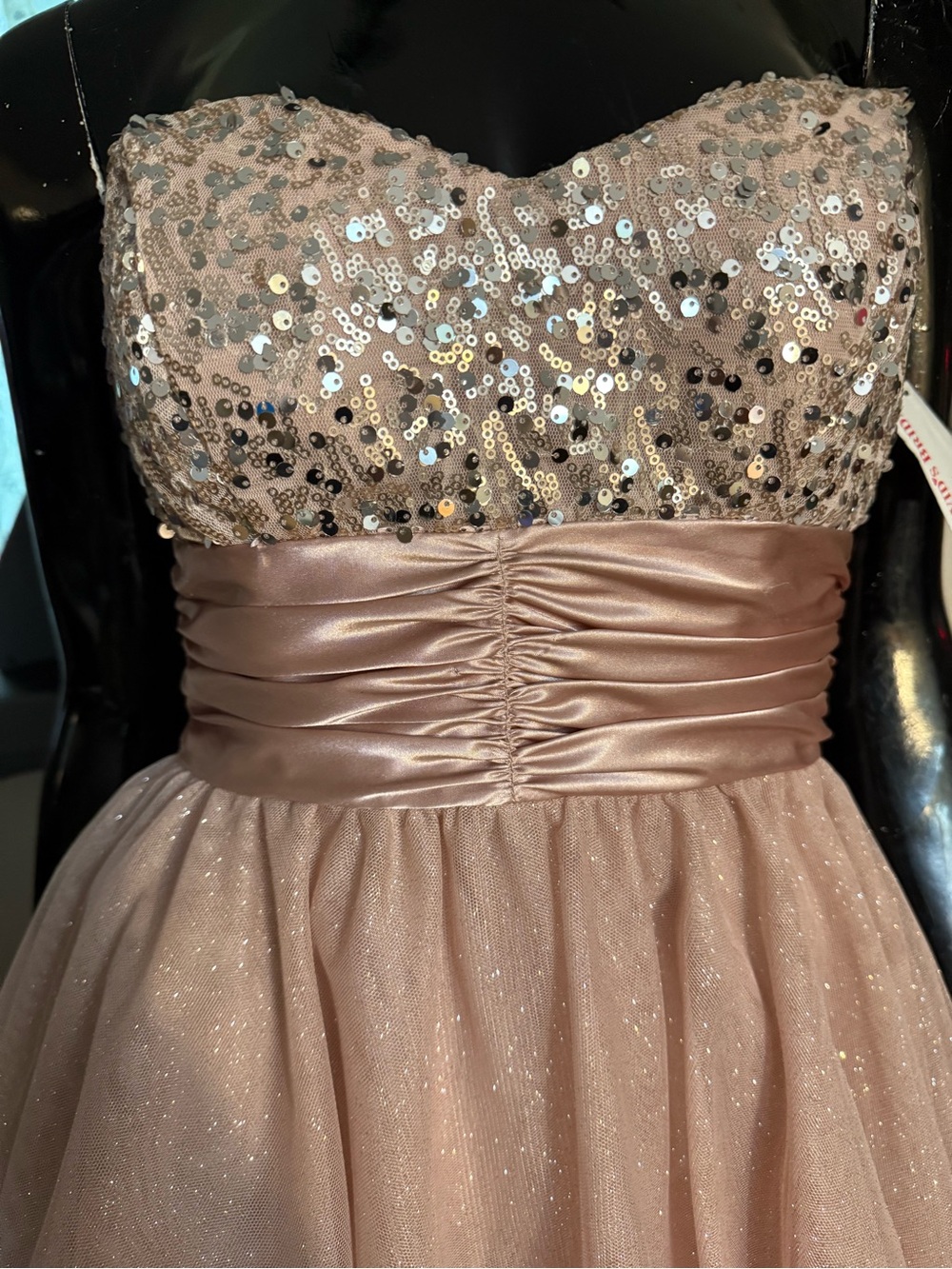 David’s Bridal Speechless Sparkle Dress size 3 - Picture 3 of 15